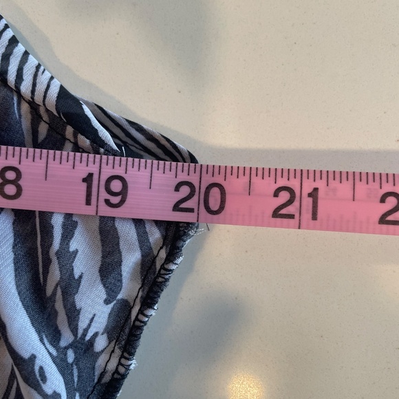 Charlotte Russe Sheer Zebra Print Cami Blouse with Adjustable Straps – Size M - Picture 11 of 15